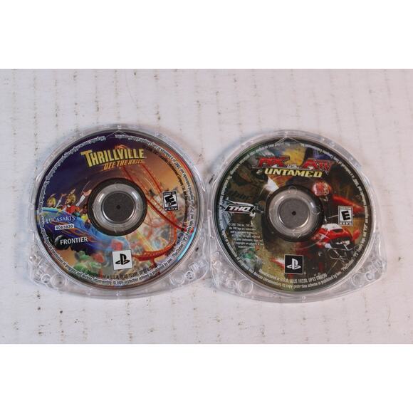 2 games: MX vs. ATV Untamed + Thrillville (Sony PSP) carts only, tested - Picture 1 of 6